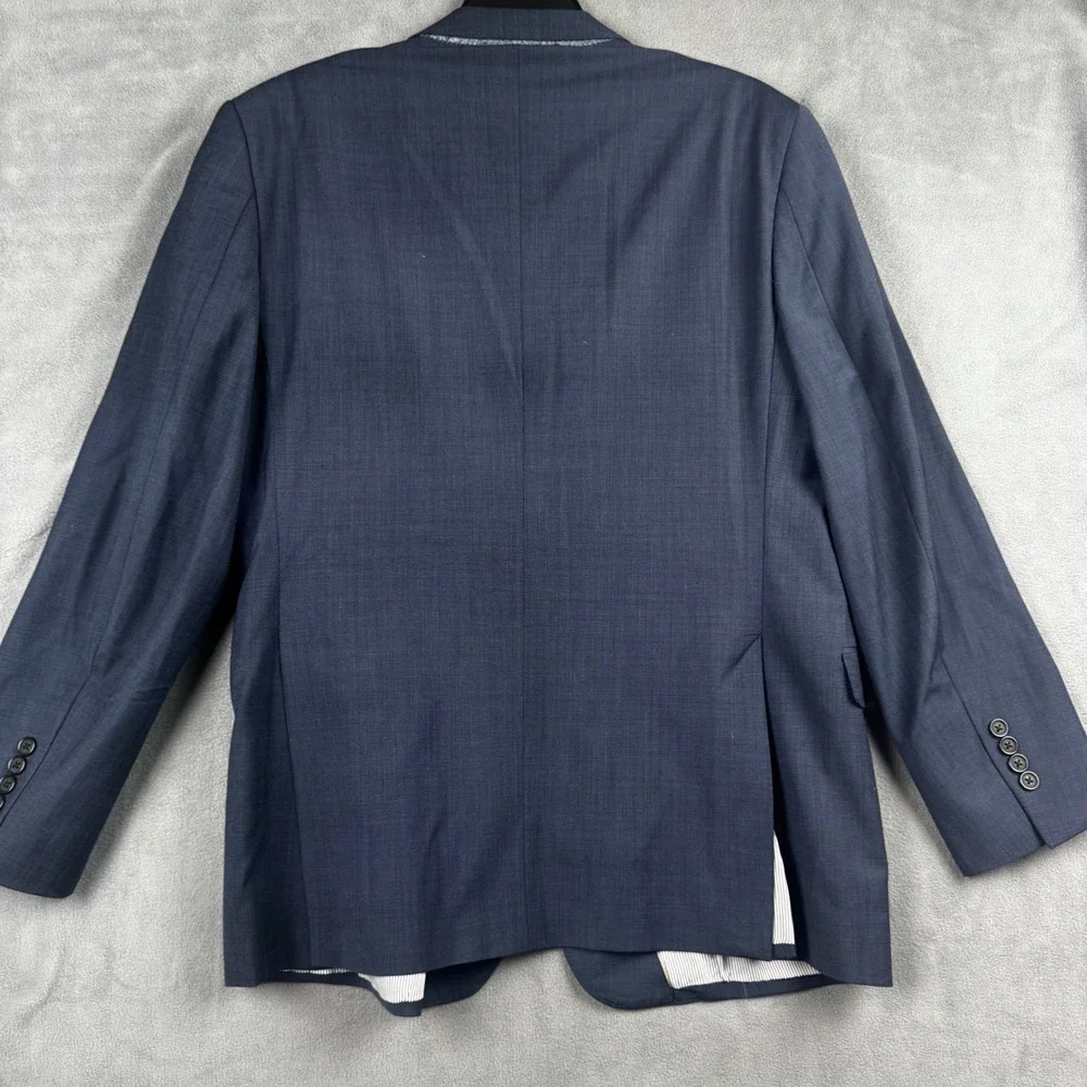 Brooks Brothers Explorer Regent Fit Suit Navy Blue Wool Blend 44R 34W 32L